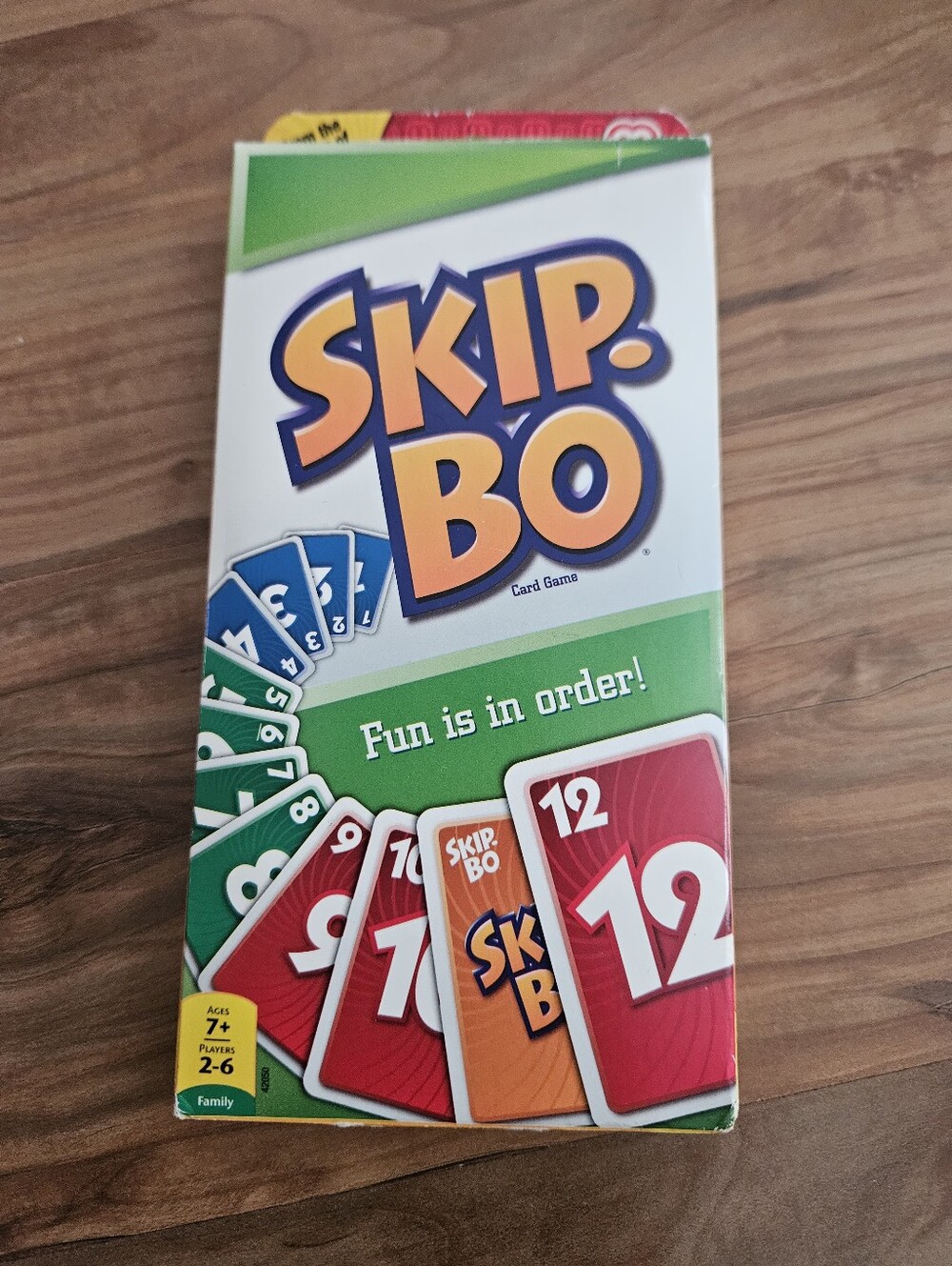 Card Game -skip Bo Family Kids Toy (Green/Red)
